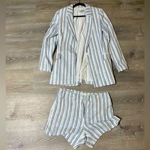 Rachel Zoe blazer and short set ! ✨🤍